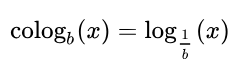 what is Cologarithm