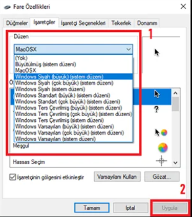 Windows 10’da Fare İmleci Nasıl Değiştirilir?